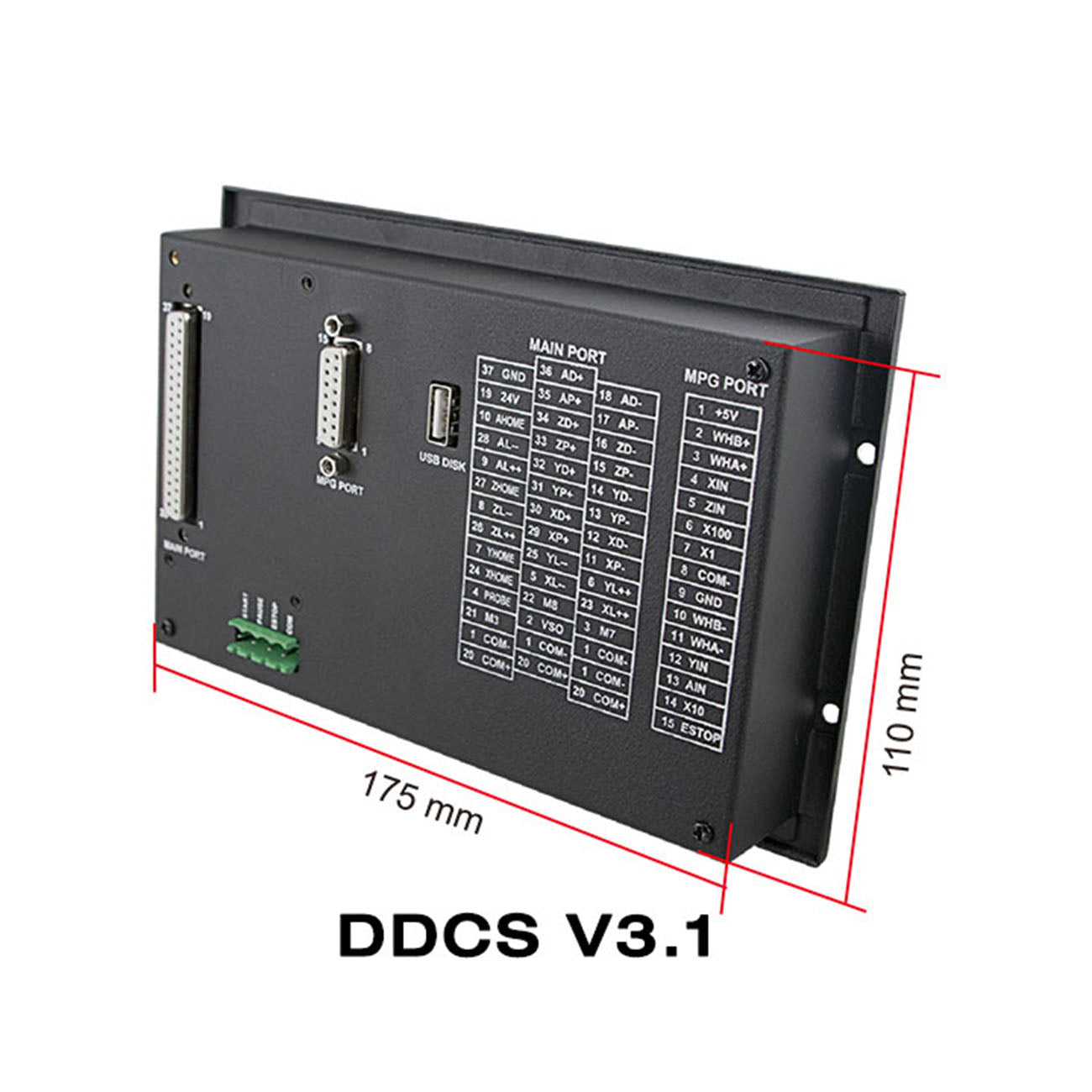 DDCSV3.1 CNC offline motion control system motor motion controller instead of mach3 motion control system metal housing