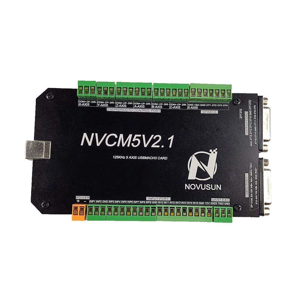 Mach3 USB interface cnc motion controller nvcm 6 axis cnc motion control card metal case does not heat