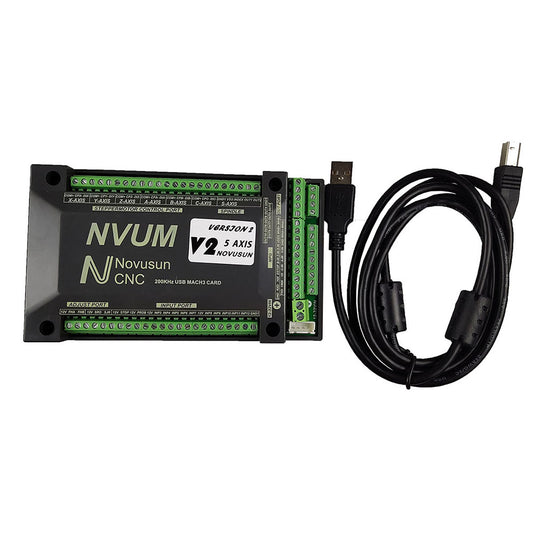 NVUM 3/4/5/6 Axis Mach3 USB Card 300KHz CNC router 3 4 5 6 Axis Motion Control Card Breakout Board for diy engraver engraving machine